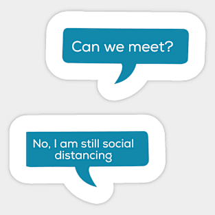 Social Distancing Sticker